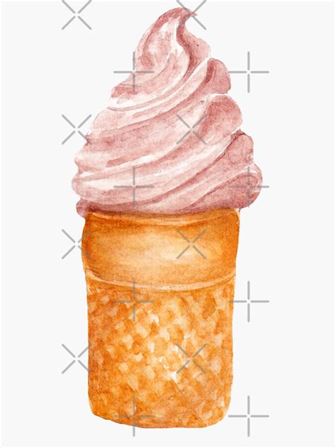 Ice Cream 5 Sticker By Lisenok Redbubble