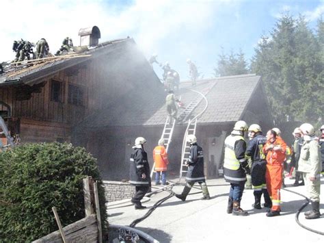 Wohnhausbrand In Gosau Freiwillige Feuerwehr Bad Goisern