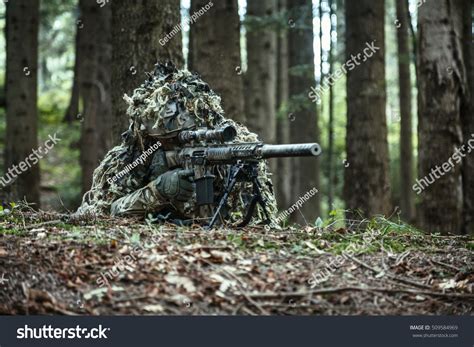 Sniper Wearing Ghillie Suit Stock Photo 509584969 : Shutterstock