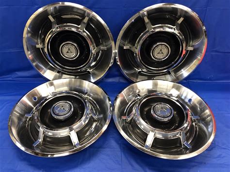 Vintage Set Of 4 1967 Dodge 14 Hubcaps Charger Coronet Monaco Good