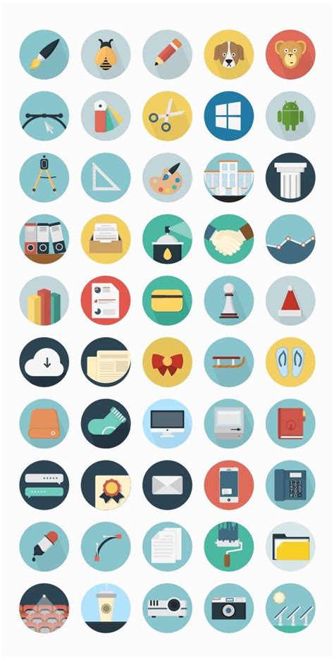 Free Flat Icon Set At Vectorified Collection Of Free Flat Icon