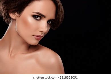 Sexy Brunette Woman Posing On Dark Stock Photo 400561807 Shutterstock