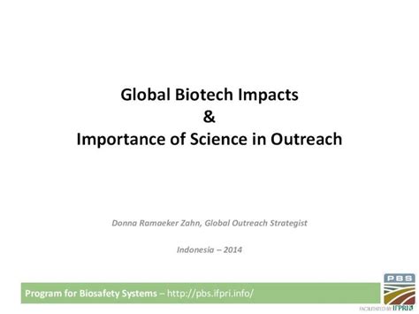 (PDF) Agricultural Biotechnology Benefits and Impact: Global ...