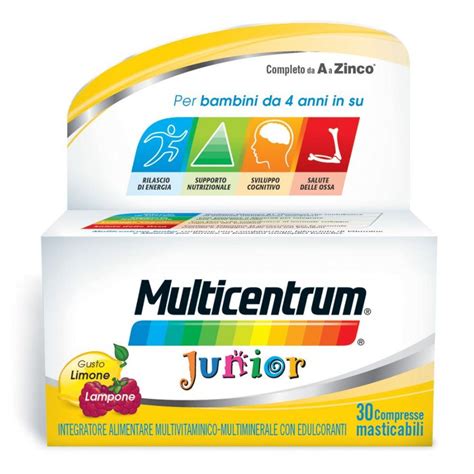 Multicentrum Junior 30 Compresse Masticabili Integratore