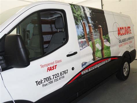 Fantastic Van Wrap For Accurate Glass Van Completed By Speedpro Signs Barrie Ontario Van Wrap