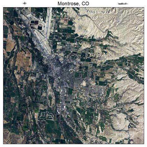 Aerial Photography Map of Montrose, CO Colorado