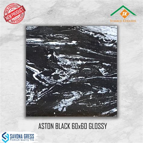 Jual Granite Lantai X Aston Black Savona Gress Glazed Polished