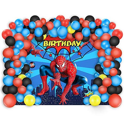 Spiderman Birthday Party Decorations 5 X 3 Ft Backdrop Banner