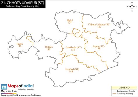 Chhota Udaipur Parliamentary Constituency Map, Election Results and ...