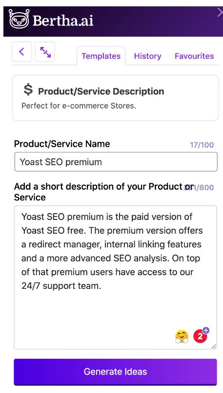 How To Write An Seo Friendly Product Description With Bertha Ai Yoast