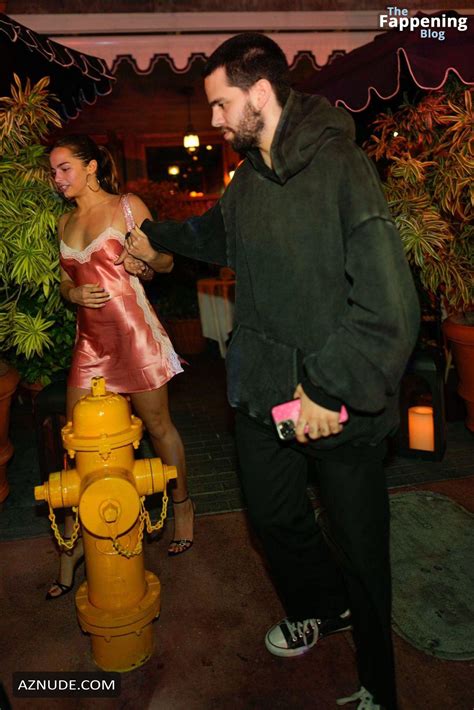 Addison Rae Sexy Spotted Flaunting Her Hot Legs And Cleavage Wearing A Hot Skimpy Dress In Miami