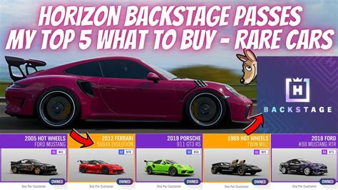 FORZA HORIZON 4 5 RARE CARS YOU NEED To BUY From HORIZON BACKSTAGE MY