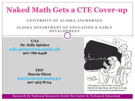 PPT Naked Math Gets A CTE Cover Up PowerPoint Presentation Free