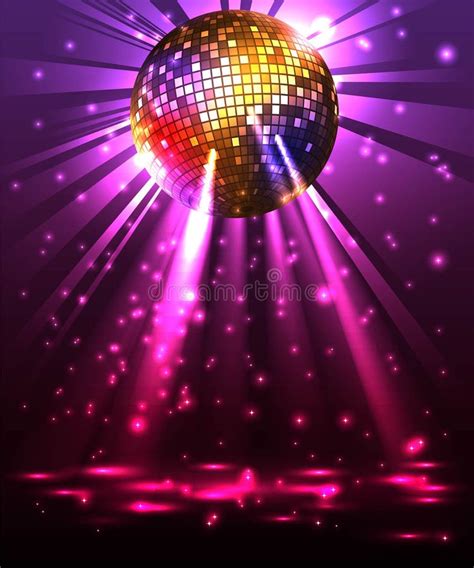 Sparkling Disco Ball Night Party Stock Vector Illustration Of Dance