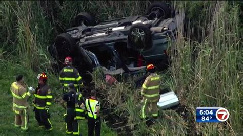 4 injured in rollover crash on Alligator Alley in West Broward; WB ...