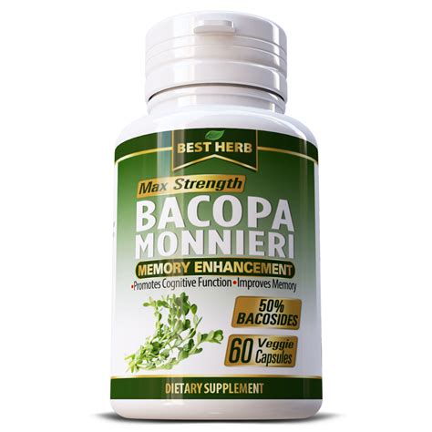 Bacopa Monnieri (Brahmi) Cognitive Brain Memory Enhancement Capsules ...