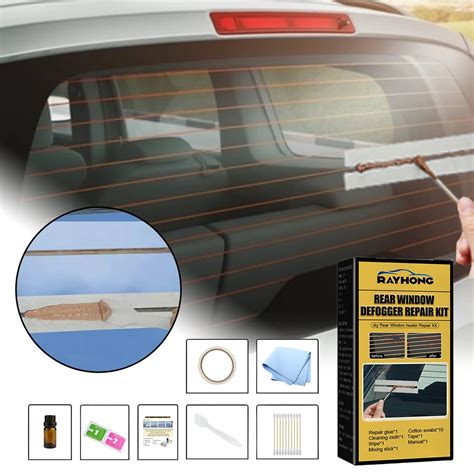 Car Rear Window Defogger Repair Kit Diy Quick Repair Grid Defroster Kit