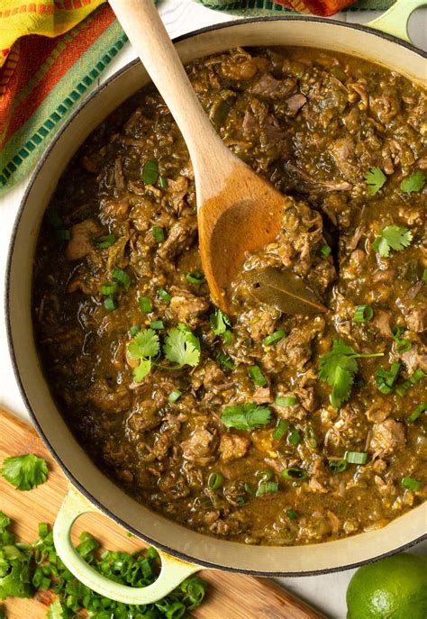 Pork Green Chili Recipe (New Mexico Chile Verde) - A Spicy Perspective