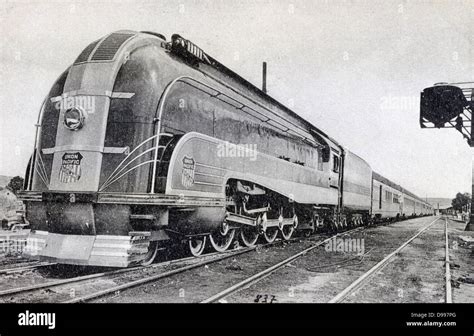 Union pacific railroad steam locomotive pulling train of pullman ...