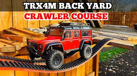 Traxxas Trx M Defender Back Yard Crawler Course Youtube