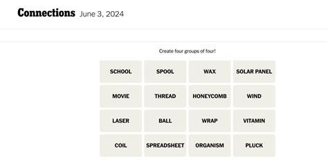 Nyt ‘connections Hints And Answers Today Monday June 3