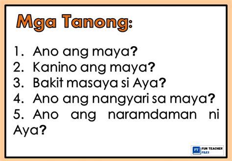 Filipino Reading Materials With Comprehension Questions Set 1 Fun Teacher Files