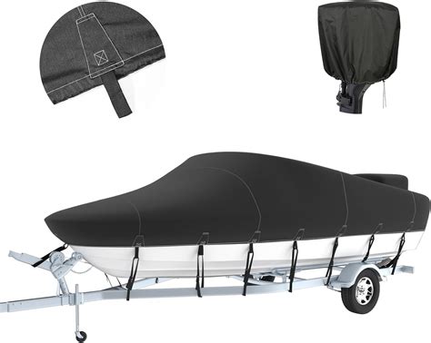 Tuszom Trailerable Boat Cover D Solution Dyed Bass Boat Cover Heavy