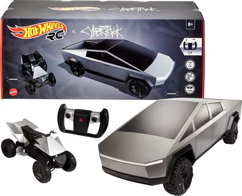 Buy Hot Wheels R C Tesla Cybertruck Radio Controlled Truck Electric Cyberquad Custom