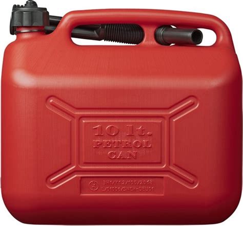 Pro Plus Jerrycan 10 Liter Kunststof Rood UN Gekeurd Bol