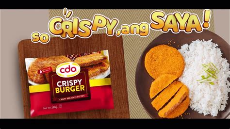 Cdo Crispy Burger Socrispyangsaya Youtube