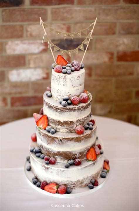 Semi Naked Cake With Fresh Fruit Cake By Kasserina Cakesdecor