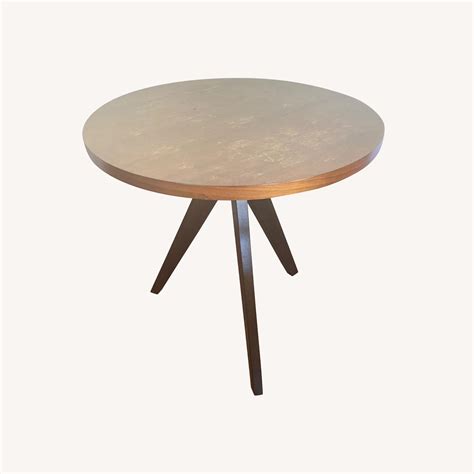 West Elm Tripod Table In Walnut AptDeco