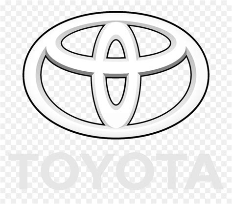 White Toyota Logo Png, Transparent Png - vhv