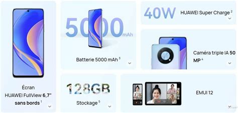 Honor Y90 - -*6.7* 128GB - 8GB RAM) 50mpx Quadruple /couleur Black ...