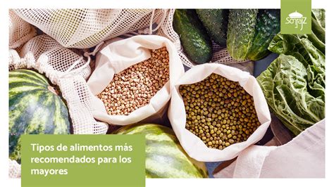 Qué tipos de alimentos deben consumir los mayores