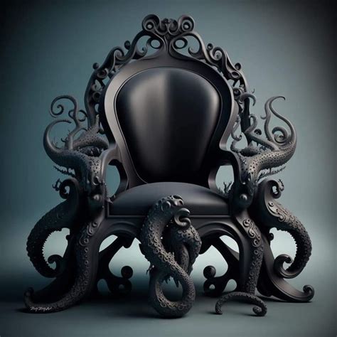 An Octopus Like Chair Sitting On Top Of A Table