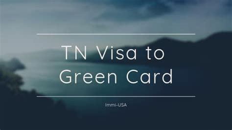 Tn Visa To Green Card Timeline Processing Time Marriage