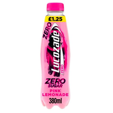 Lucozade Zero Pink Lemonade 380ml Continental Food Store