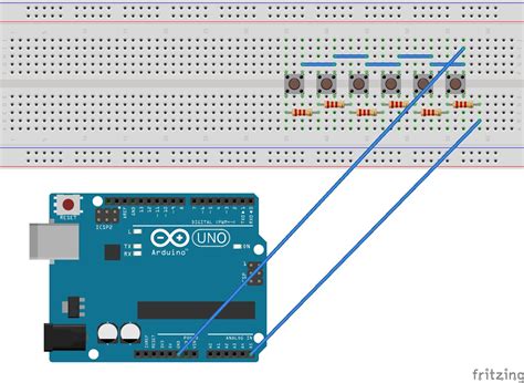 Analog INPUT_PULLUP and 6 buttons - General Electronics - Arduino Forum