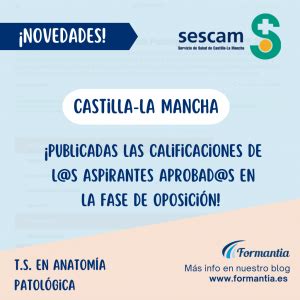 T S En Anatom A Patol Gica Para Castilla La Mancha Publicadas Las