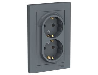 Systeme Electric розетки и выключатели AtlasDesign цвет грифель