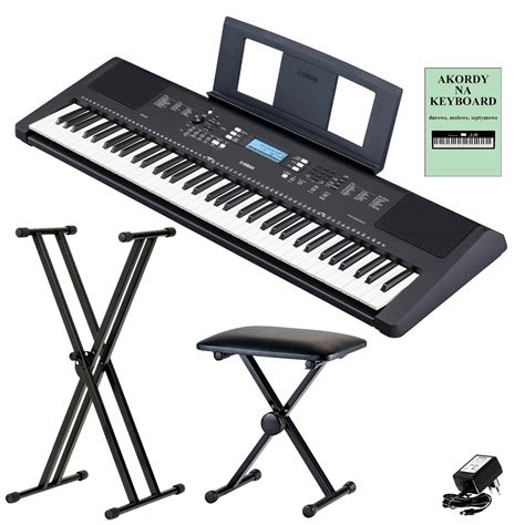 YAMAHA PSR-EW310 Duży Keyboard + Ławka + Statyw - 11855029203 ...