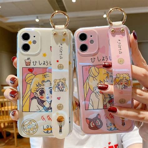 Kawaii Pink Sailor Moon Wristband Iphone Case Kawaii Fashion Shop