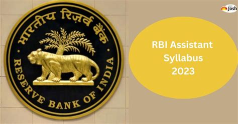 Rbi Assistant Syllabus 2023 Pdf Download For Prelims And Mains Check