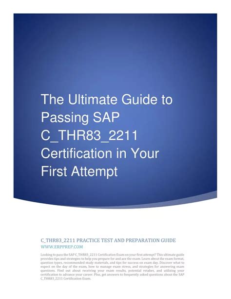 Ppt The Ultimate Guide To Passing Sap C Thr Certification In