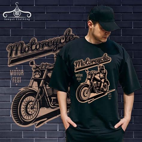 T Shirt Kaos Cotton Combed S Distro Motif Motorcycle Fast V Baju