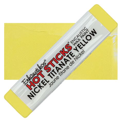 Enkaustikos Hot Sticks Encaustic Paints Nickel Titanate Yellow Ml Stick Blick Art Materials
