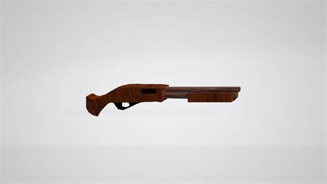 Rust Shotgun Low Poly 3d Models Vr Ar Ready Cgtrader