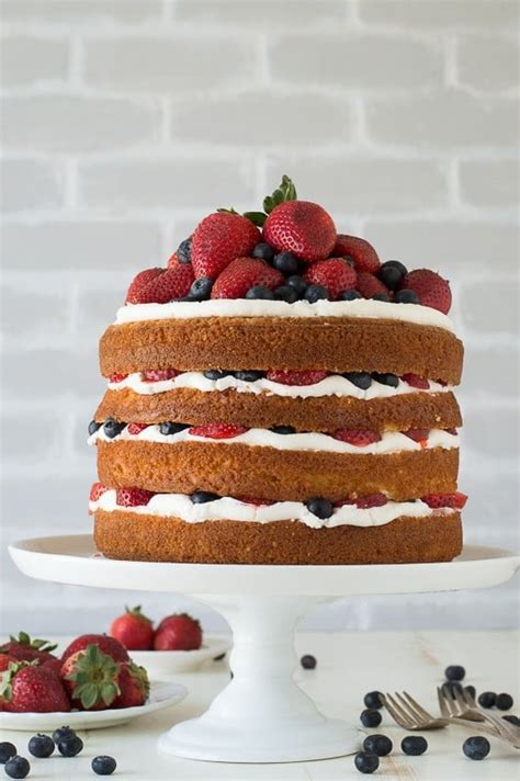 Vanilla And Fresh Berry Naked Cake The First Year