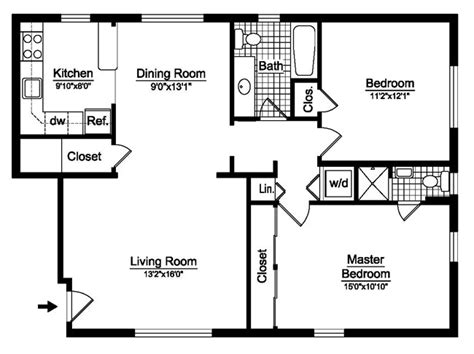 25 Stunning 2 Bedroom 2 Bath House Plans Jhmrad